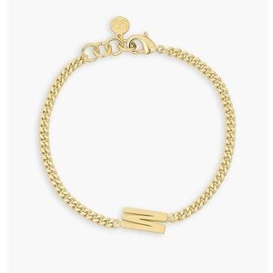 NWT Wilder Alphabet Bracelet Gorjana gold chain bracelet with initial M